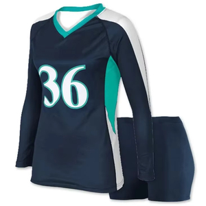 Vêtements de volleyball unisexe personnalisés, uniformes confortables et respirants à séchage rapide pour femmes, ensemble de maillots de sport à manches courtes - Product Image 4