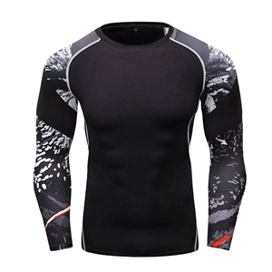 Rashguard Man BJJ Custom Top Quality Judo Running Polyester Workout <b>Compression</b> and Loose T <b>Shirts</b> Guards Rash Guard <b>for</b> <b>Men</b> - Product Image 5
