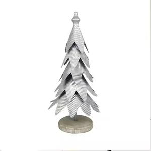 Árbol de Navidad Vintage de Metal con Estrella, Decoración Navideña para Mesa - Product Image 3