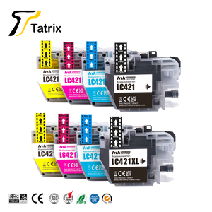 Cartouche d'encre Tatrix <span class=keywords><strong>brother</strong></span> lc421 lc 421xl pour DCPJ1050DW DCPJ1140DW DCPJ1800DW MFCJ1010DW - Product Image 1