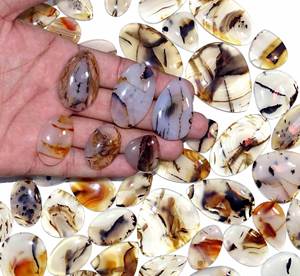 Quartz de Montana naturel, cabochon, pierre précieuse en vrac, forme mixte, vente en gros, matériaux pour la fabrication de bijoux - Product Image 3