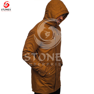 Vente en gros Nouvelle veste parka pour homme à la mode de haute qualité en toile de coton personnalisée d'hiver avec col à capuche Vintage Prix bas - Product Image 3