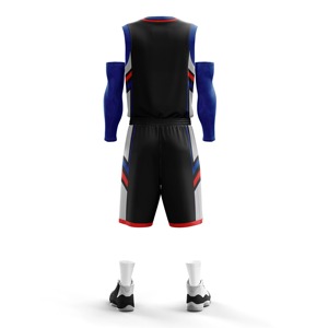 Uniforme de basket-ball respirant et confortable pour hommes, ensemble de techniques imprimées personnalisées pour la saison estivale - Product Image 4