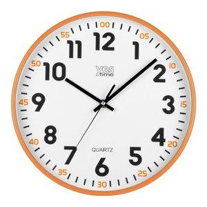 10 Inch Decorative 3D Wall <b>Clock</b> Battery Powered <b>LED</b> Digital Orange by YES TIME - Product Image 1
