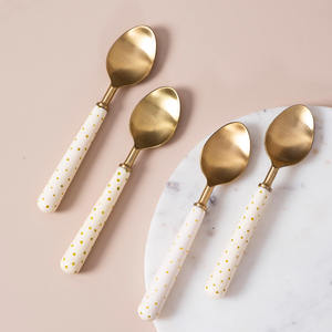 Cubiertos de cuchara y cuchillo de acero inoxidable con el mejor precio, juego de cubiertos de hotel de lujo pulido brillante de calidad estándar - Product Image 5