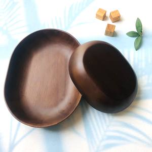 Logo personnalisé Table à manger bol à fruits décoratif couleur chocolat bol de forme ovale pour salade, fruits, collation, aliments frits, etc. - Product Image 6