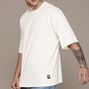 Camisetas de hombre de ropa de verano al por mayor con logotipo liso personalizado 100%, camisetas de secado rápido transpirables de algodón orgánico para hombre - Product Image 3