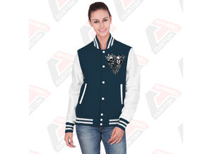 Venta caliente de los hombres Casual Street Wear Canvas Varsity Jacket con Stand Collar Impresión personalizada Transpirable Impermeable a prueba de viento - Product Image 6