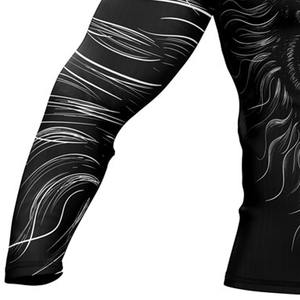 Haute qualité Design personnalisé couleurs unies Rash Guard pour hommes UPF50 + Eco-Friendly Quick Dry Respirant Full Sleeve LEVEL SPORTS - Product Image 5