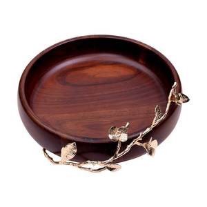 Bols à fruits d'intérieur en bois naturel pour salade, bols de service en bois et aliments, bol à soupe design à finitions multiples - Product Image 3