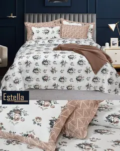 Customized 3D Digital Print 100% Cotton Bedding Set Home Textile Comforter Set