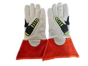 Gants de sécurité de haute qualité prix de vente entier gants de sécurité ignifuges Offre Spéciale prix bon marché cuir meilleurs gants de sécurité de pompier - Product Image 3