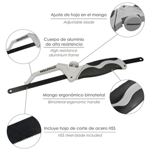 Empunadura in Alluminio con Lama e Manico Bimateriale - Product Image 4