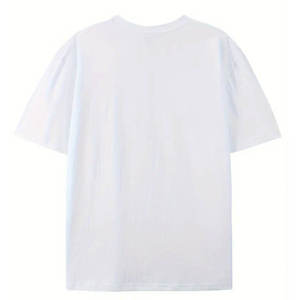 Camiseta de algodón 100% para hombre, serigrafía personalizada bordada, Material suave antipilling de alta calidad, longitud larga, MOQ bajo RTS - Product Image 2