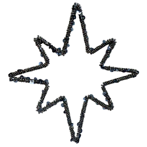 Forme de coeur fer/perles ornement suspendu de noël nickelé pour la maison vacances décoration de noël en vrac à la main - Product Image 3