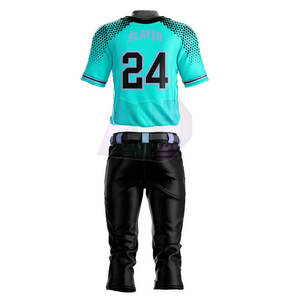 Uniformes de Béisbol Fabricados en Fábrica, 100% Poliéster, Absorbentes de Humedad, con Diseños y Colores Personalizados, Transpirables y Ligeros - Product Image 5