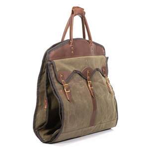 Canvas and Leather Vintage Garment <b>Bag</b> Travel Suit Custom Luxury Travel LCMA-0021 - Product Image 5