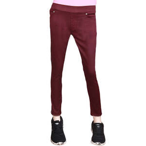 Jeggings a rayas para mujer - Color granate - Product Image 3