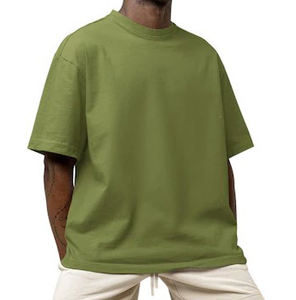 Service OEM d'impression numérique personnalisée, t-shirt pour hommes à épaules tombantes et surdimensionnées, tissu en jersey respirant, fournisseur bangladais sur le devant - Product Image 2