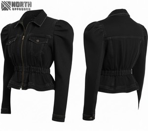 Chaqueta vaquera Mujer invierno grueso cálido suelto espalda cremallera Jeans abrigo mujer prendas de vestir exteriores - Product Image 6