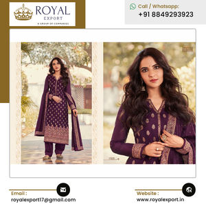 Vêtements Ethniques Indiens Beau Luxe Premium Amirah Meenakari Jacquard Designer Fantaisie Salwar Kameez/ Salwar Suit - Product Image 5