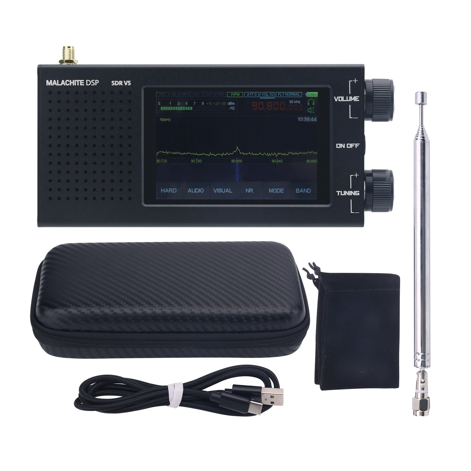 Malachite 82737 SDR Radio Receiver with CNC Aluminum Shell