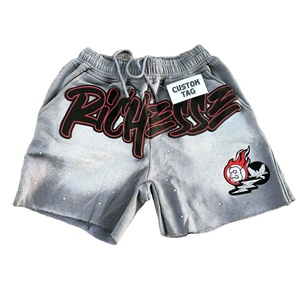 Short cargo vintage personnalisé en molleton de coton 100% délavé à l'acide pour hommes Streetwear sublimé pour hommes Super september 2024 - Product Image 1