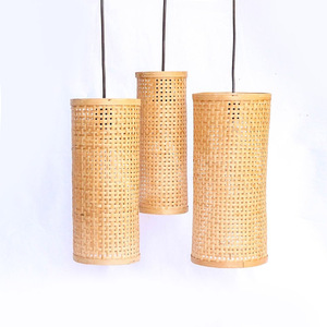 Luces colgantes de bambú de la mejor calidad para la decoración del hogar luz de techo artesanal Envío Mundial - Product Image 1