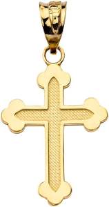 Orthodoxe Croix Pendentif Collier À La Mode Simple Or Brillant Finition Croix Pendentif Est De Haute Qualité À La Main À Faible Coût - Product Image 2