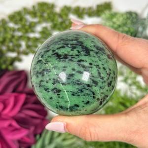 Wholesale Natural Ruby in Zoisite AGATE <b>Crystals</b> Round Quartz <b>Sphere</b> Ball for Chakra Healing Home Decoration with Fairy Style - Product Image 2