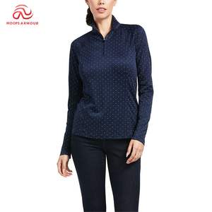 Camisas de Competición Ecuestres para Mujer, Transpirables, con Estampado OEM, Manga Larga, Material de Poliéster/Nailon - Product Image 1