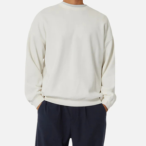 Sudadera personalizada para hombre de alta calidad 100% algodón ajuste holgado Terry cuello redondo estampado patrón verano estilo sudaderas con capucha - Product Image 3