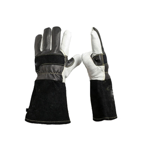 Gants de soudage MIG en cuir épais et durables avec manchette longue et couche intérieure douce respirante et écologique pour une utilisation en extérieur - Product Image 6