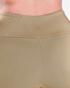 Leggings en fibre de bambou de coton de taille moyenne de haute qualité vêtements de sport de gymnastique Leggings à taille élastique à motif solide - Product Image 4