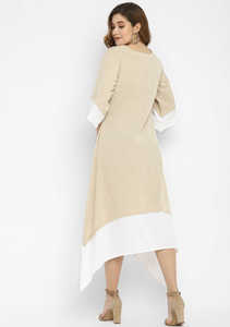 2023 Modest Fashion <b>Plus</b> <b>Size</b> <b>Kaftan</b> Maxi for Women Three Quarter Sleeve Midi Dress - Product Image 5