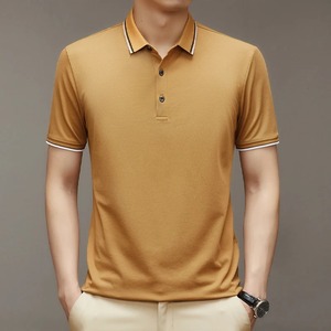 Directo de fábrica personalizado para hombre para camiseta Polo de alta calidad 100% algodón transpirable de talla grande patrón sólido diseño liso personalizado - Product Image 2