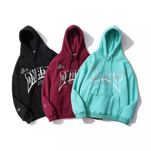 Customized Plus Size <b>Men</b> <b>Thick</b> French Terry Transfer Rhine Stone Streetwear Bling Rhinestone Full Pullover <b>Hoodie</b> - Product Image 1