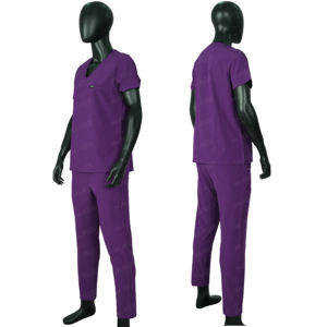 Ensembles de gommage tendance Scrubs d'hôpital extensibles Ensembles d'allaitement à col en V Uniformes médicaux pour femmes Uniformes d'hôpital - Product Image 1
