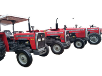 Tractor de Ruedas Massey Ferguson 375 2WD de 75 HP, Equipo Agrícola de Alto Rendimiento, Componente de Caja de Cambios, Embrague de Doble Etapa, 4 Cilindros
