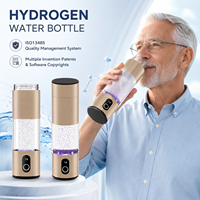 Botol Air Hidrogen PEM SPE 6000PPB Berkinerja Tinggi, Generator Hidrogen Molekuler Portabel untuk Latihan Kebugaran, Hadiah SPA