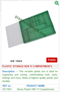 11 Compartment Plastic <b>Storage</b> <b>Box</b> for Jewelry <b>Tools</b> GS 1924-for Organizing Jewellery <b>Tools</b> - Product Image 2