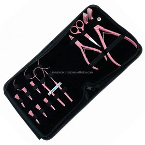 Pince à extensions capillaires en acier inoxydable de qualité chirurgicale, rose bébé, réutilisable, haute qualité, vente en gros, outils pour extensions capillaires - Product Image 6