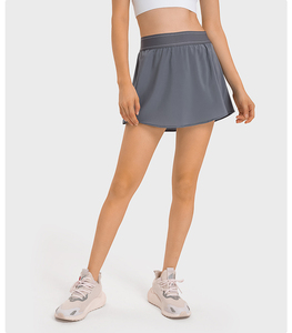 Jupe de tennis rose pour femmes avec poches, taille élastique, évacuation de l'humidité, vêtements de sport d'été - Product Image 6