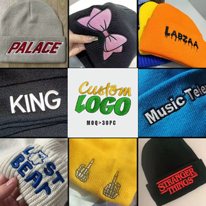 Gorros de Punto Acrílicos Unisex de Primera Calidad, 100% Acrílico, Marca Privada, Personalizados, Duraderos, Gorras de Moda con Logotipo Personalizado, Colores Jacquard - Product Image 3