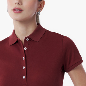 Camisa sin Mangas Color Borgoña para Mujer, Lona, Color Sólido, Casual, Largo Regular, 100% Algodón, Personalizable, Harry Johnson - Product Image 5