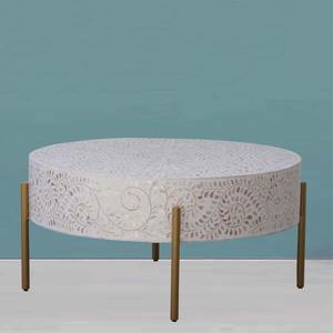 Mesa de Centro de Hueso Incrustado Hecha a Mano en India, para un Estilo de Hogar Moderno, Disponible con Calidad y Precio de Exportación - Product Image 2