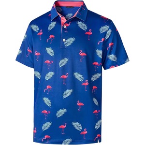 Polos populares para hombre, camisetas polo de talla grande con estampado de letras lavadas y logotipo personalizado para hombre - Product Image 1