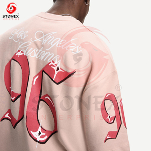 Custom Logo Heavyweight Oversized Tees 100% Cotton Boxy Fit Dtg Print Vintage T-<b>shirt</b> <b>for</b> <b>Men</b> - Product Image 3