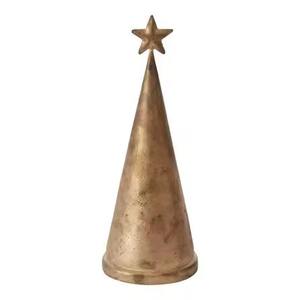 Ornements de Noël suspendus faits à la main de style moderne, finition dorée, cadeaux de Noël pour table - Product Image 5