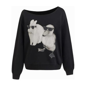 Women <b>Sweatshirt</b> Cropped Boxy <b>Retro</b> Acid Wash Streetwear Ribbed Hem Raw Edge Trendy Casual Cozy - Product Image 5